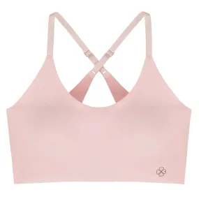 D02148M Airlite Pink Pullover Wire Free Sports Bra