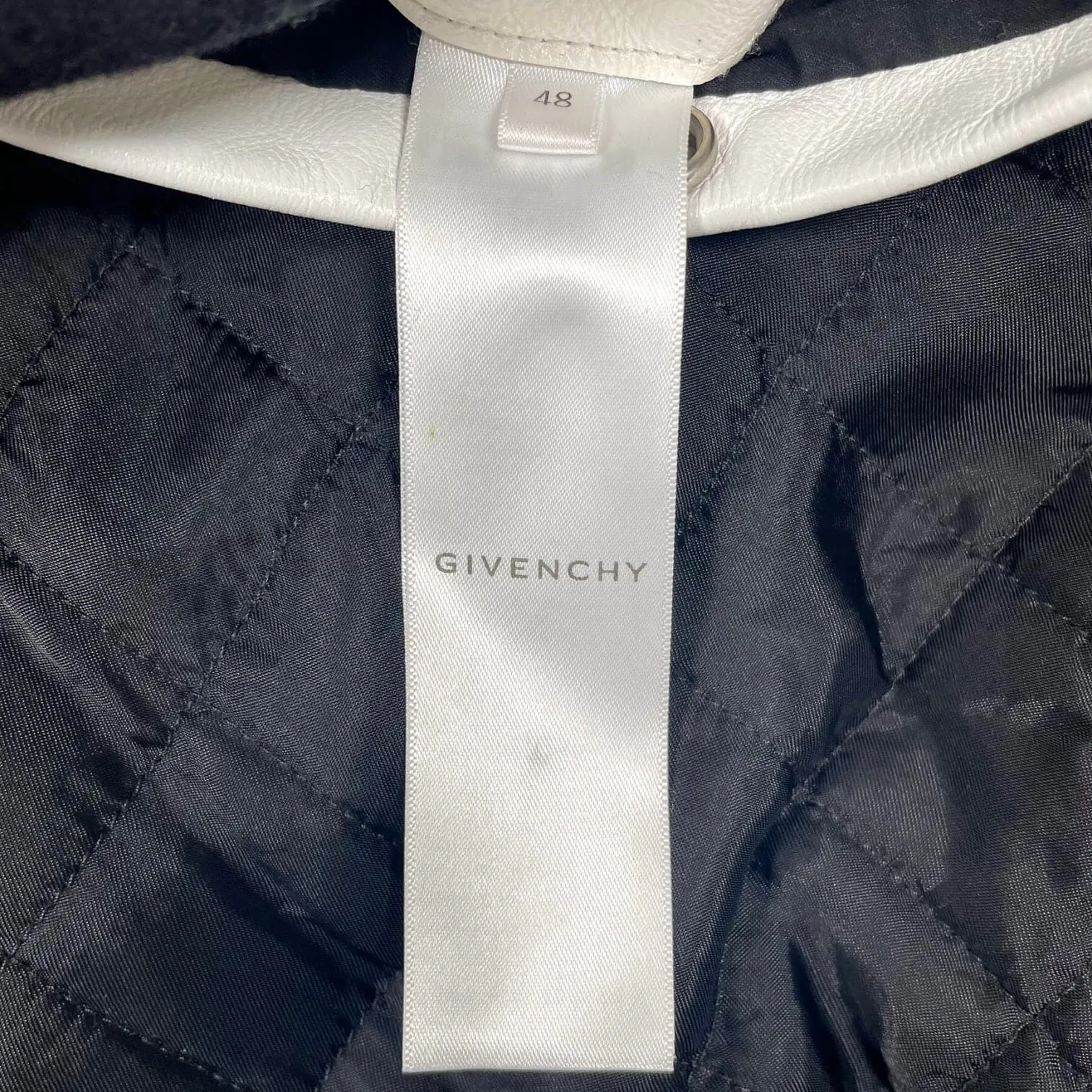 Givenchy Logo Varsity Jacket Black Pre-Owned