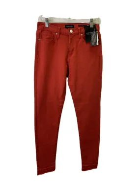 Jeans Skinny By Banana Republic In Red, Size: 4